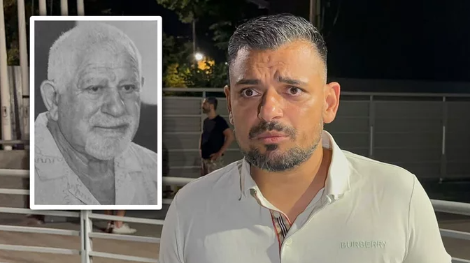 Bora Santana, otac, sahrana